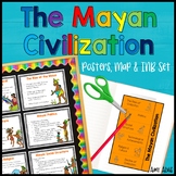 Mayan Civilization Poster Map and Interactive Notebook INB