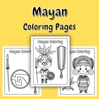 mayan calendar coloring page printable