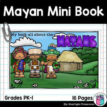 Preview of Mayan Mini Book for Early Readers - Ancient Civilizations Activities