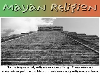 Preview of Mayan Religion Smartboard Presentation