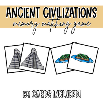 Preview of Mayans, Aztecs, and Incas Memory Matching Game | CKLA Grade 1 Knowledge Unit 5