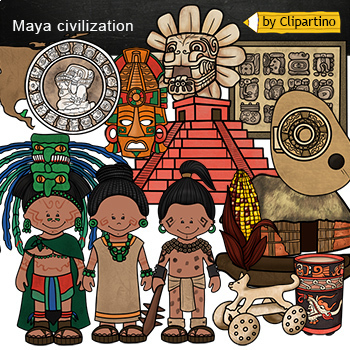 Preview of Mayans Clip Art commercial use Ancient History