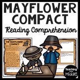 Mayflower Compact Reading Comprehension Worksheet Pilgrims