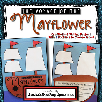 Preview of Mayflower Craftivity and Book Writing Project