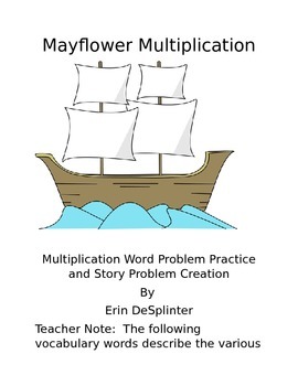 Preview of Mayflower Multiplication