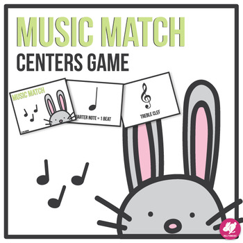 Preview of Music Memory Match Game - Centers Game