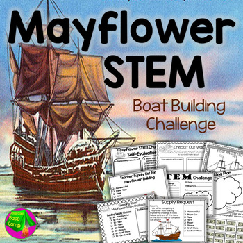Preview of Mayflower STEM -  Thanksgiving STEM