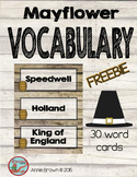 Mayflower - Vocabulary - Freebie