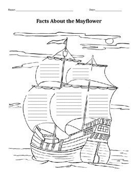 Mayflower Worksheet By Maria Chiappetta Teachers Pay Teachers