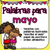 May Vocabulary Words in SPANISH - Mayo