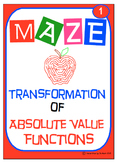 Maze - Absolute Value Functions - Writing an Equation from Graphs