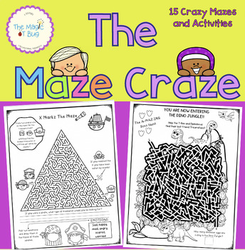 Preview of Maze Activities - Visual scanning, motor planning, occupational therapy