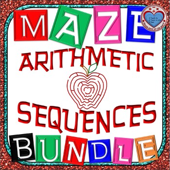 Preview of Maze - BUNDLE Arithmetic Sequence