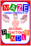 Maze - BUNDLE Characteristics of Rational Functions