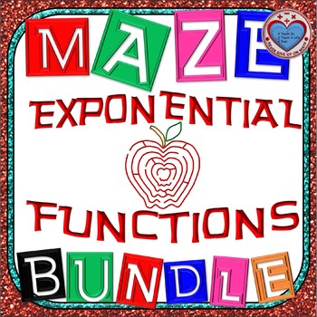 Preview of Maze - BUNDLE Exponential Growth and Decay & MORE