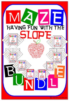 Preview of Maze - BUNDLE Find the SLOPE