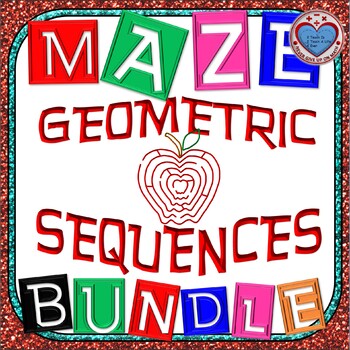 Preview of Maze - BUNDLE Geometric Sequence