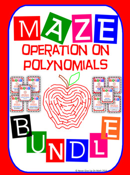 Preview of Maze - BUNDLE Operations on Polynomials