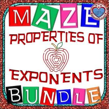 Preview of Maze - BUNDLE Properties of Exponents