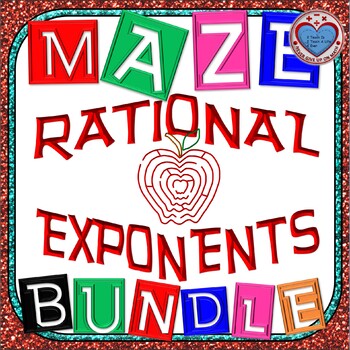 Preview of Maze - BUNDLE Rational Exponents