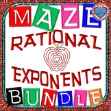Maze - BUNDLE Rational Exponents