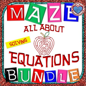 Preview of Maze - BUNDLE All about Equations