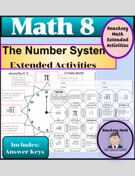 Preview of Maze & Clock Activities: Real Number System (Rational Vs Irrational)