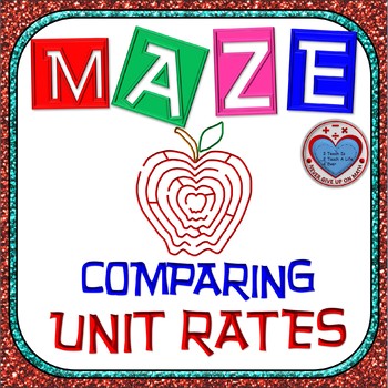 Preview of Maze - Comparing Unit Rates