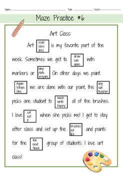 Preview of Maze/Daze/Cloze Reading Practice BUNDLE (Sets 1, 2, 3 and 4 - NO PREP)