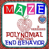 Maze - Describe the End Behavior 2 OPTIONS (Notation in 3 versions)