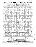 Maze Escape from Alcatraz Puzzle Worksheet