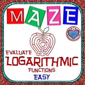 Preview of Maze - Evaluating Logarithmic Functions (Easy Version)