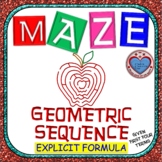 Maze - Explicit Formula of Geometric Sequence given first terms