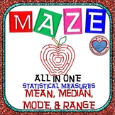 Maze - Find Mean, Median, Mode, & Range
