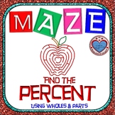 Maze - Find the Percent (Given Parts & Wholes)