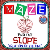 Maze - Find the SLOPE from an equation (With BONUS)