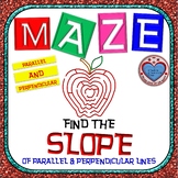 Maze - Find the SLOPE of parallel and perpendicular lines (2 Mazes)