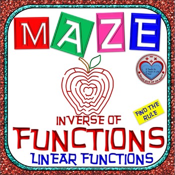 Preview of Maze - Functions - Inverse of Functions (Find the Rule) - Linear Model