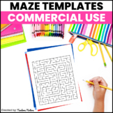 Maze Games Template Clip Art for Sellers Commercial Use