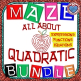 Maze - MEGA BUNDLE Quadratic Functions AND Quadratic Equations