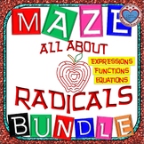 Maze - MEGA BUNDLE Radical Expressions AND Radical Equations