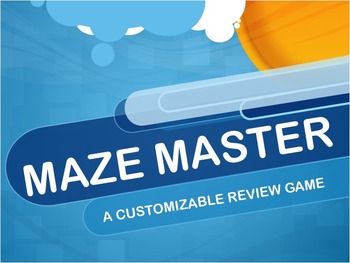 Preview of Maze Master Customizable Review Game