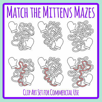 Winter Clothes Match Game Packet - Mamas Learning Corner