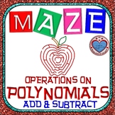 Maze - Operations on Polynomials - Adding & Subtracting Po