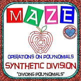Maze - Operations on Polynomials - Dividing Polynomials by