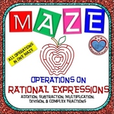 Maze - Operations on Rational Expressions ALL IN ONE