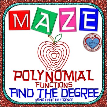 Preview of Maze - Polynomial Functions - Degree of Poly - Finite Difference