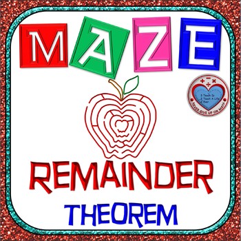 Preview of Maze - Polynomial Functions & The Remainder Theorem