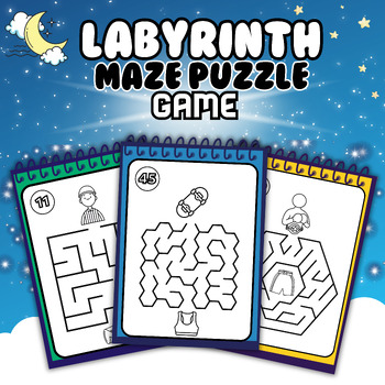 Preview of Maze Puzzle Books for Kids - Mazes For Kids Ages 4-8 - Workbook for Games