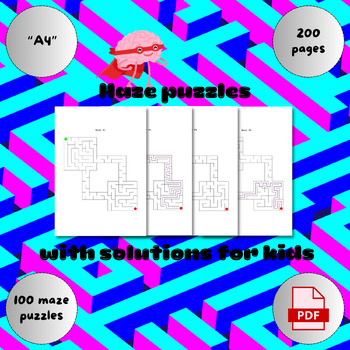 Preview of Maze Puzzles For Kids